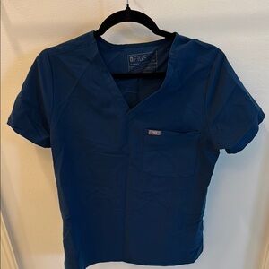 FIGS Navy Blue Scrub Top